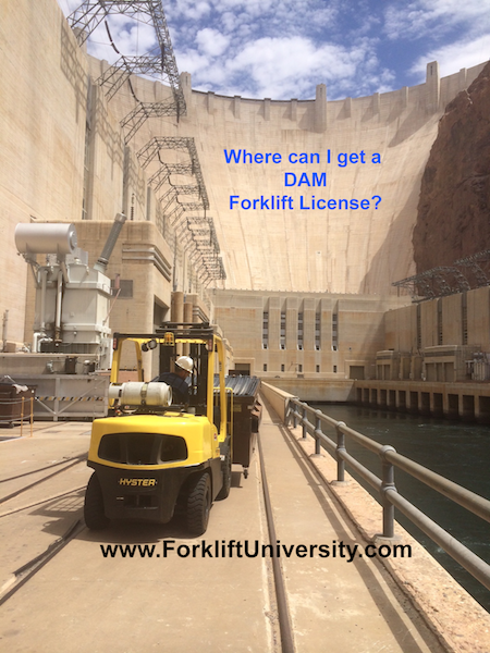 dam forklift license